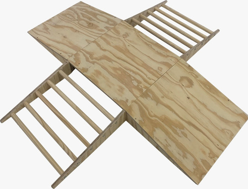 Circuito Rampa Pikler Madeira 135 X 135 Cm Cmra9888