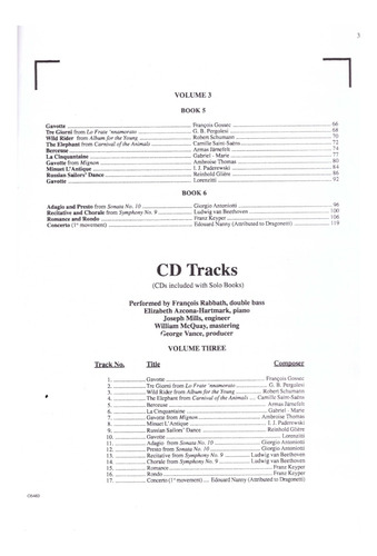 Progressive Repertoire For The Double Bass Vol.3 (pn Accom).