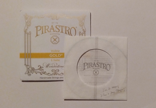 Pirastro Gold Cuerda Mi (e) Para Violin Tension Media
