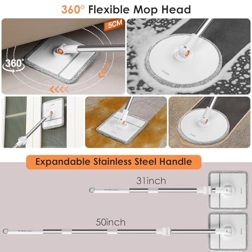 Spin Mop Or Home, For Limpiar Pisos, Paredes Y Ventanas De