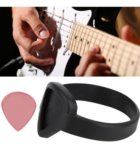 Moda Exquisita Púas De Guitarra Portátil Pulsera Púas Muñeca