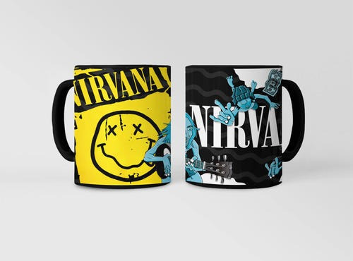 Taza Mágica De Nirvana-kurt Cobain - Bandas De Rock 02