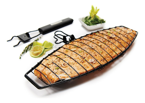 Fish Basket Con Mango Removible - Broil King 