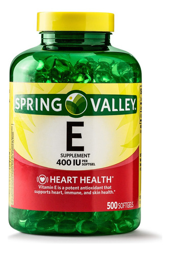 Vitamina E 500 Capsulas Antioxidante Imunidad Corazon Eg M18 Sabor Nd