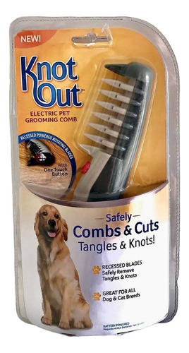 Peine Electrico Para Mascota Knot Out - Kn011124 Color Negro