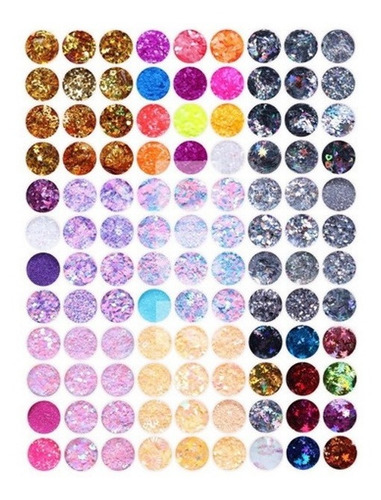 Brillos X12 Decoración Uñas Nail Art Colores Glitter Strass