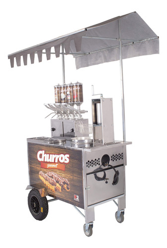 Carrinho Churros Masseira Fuso 4 Doceiras E Resistência - R2 Cor Sem Cor