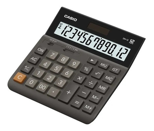 Calculadora De Escritorio Casio 12 Dígitos Dh-12 Black