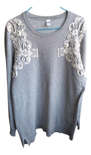 Sweater Gris, Marca Ver. Talle 40