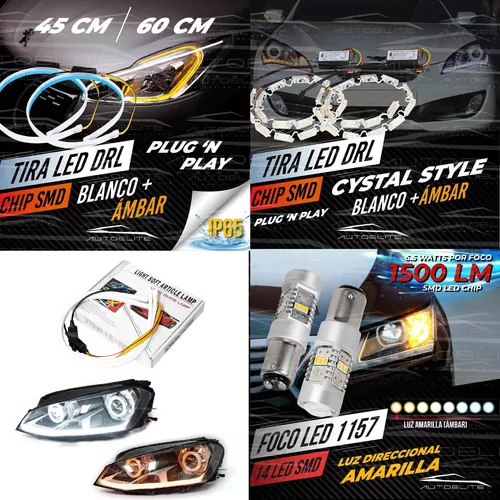Tira Led Cajuela Auto, Stop Drl Secuencial Rgb Multicolor Tunning