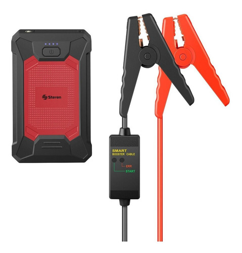 Imagen 1 de 4 de Arrancador Para Auto Compacto Power Bank Linterna Led Steren