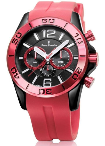 Relógio Jean Vernier Vidro Cristal Mineral 10 Atm Jv06341