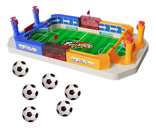 Juego De Fútbol De Mesa, Mini Juego De Futbolín 6 Bolas