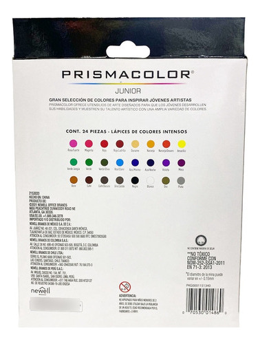 Lápices Pastel Y Metálicos Prismacolor Junior 24 Colores