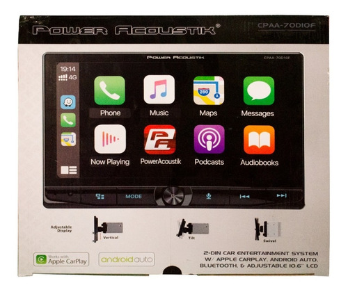 Pantalla Doble Din 11pulg Power Acoustik Cpaa-70d10f