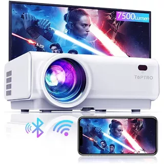 Proyector Wifi Bluetooth Inalámbrico Toptro 7500l