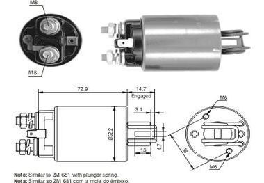 Solenoide Arranque Hitachi Nissan 720/d21 Pic-up 12v