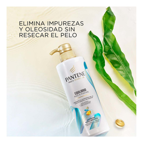 Shampoo Pantene Equilibrio Raíz Y Puntas Cabello Graso 510ml