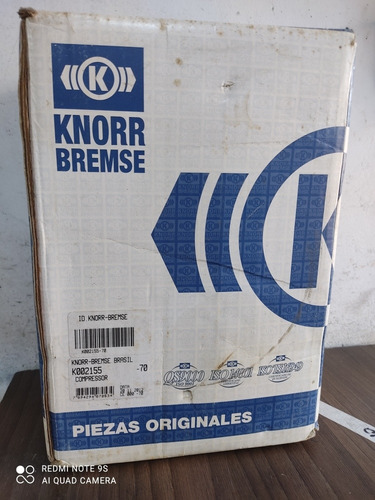 Compresor Freno Aire Npr Pequeño Lk15 Original Knorr Bremse