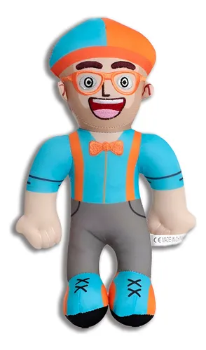 Wwa Blippi - Boneco De Pelúcia Para Meninos E Meninas 30 Cm