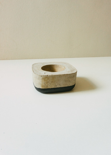 Imagem 8 de 8 de Vaso Cachepot Artesanal Feito De Cimento | Preto P3