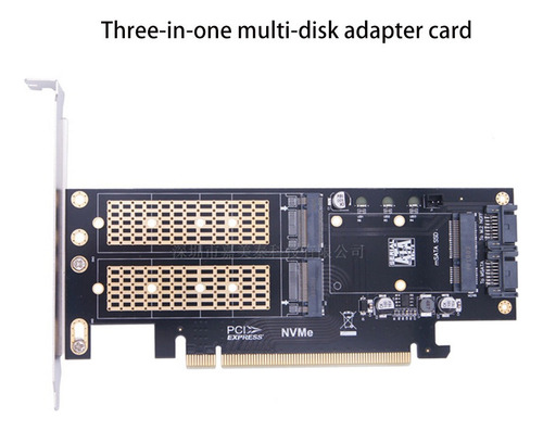 Adaptador De Tarjeta De Expansión M.2 Nvme A Pci-e 4x 3 En 1