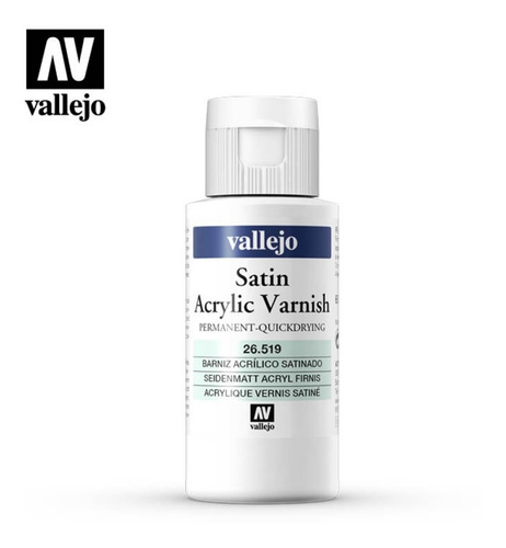 Imagen 3 de 4 de Vallejo Acrilico Barniz Satinado 26519 Secado Rapido
