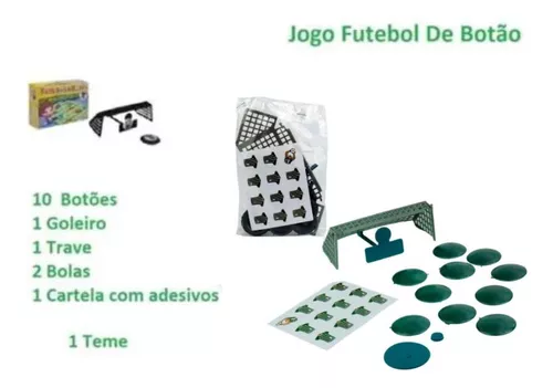 Jogo De Futebol De Botão Com 2 Times Cada - Mini Toys - Botão para