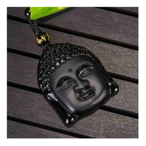 Imagen 9 de 10 de Collar De Obsidiana Cabeza De Buda