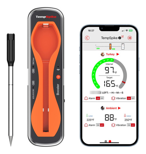 Termómetro Inalámbrico Para Carne Bluetooth 152 Metros D