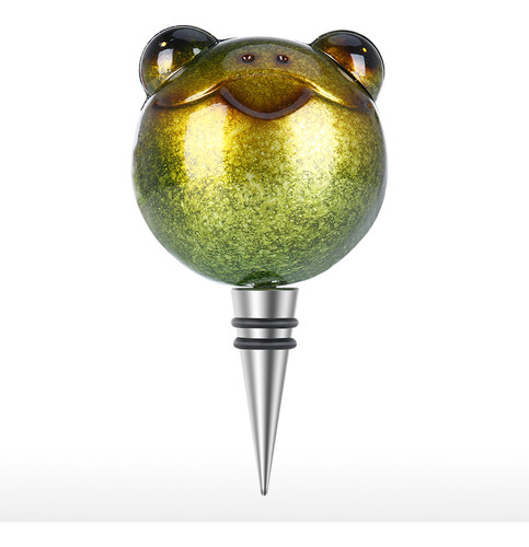 Artículos De Decoración Para Botella De Vino Frog, Tapón De