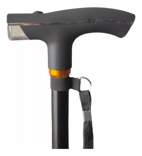 Bastón Luz Led Antideslizante Premium Aluminio 10 Niveles Color Negro