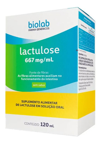 Kit 3 Suplemento Alimentar Lactulose 120 Ml - Biolab