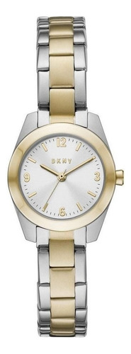 Reloj Mujer Dkny Combinado Acero Inox Color De La Correa Bicolor