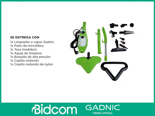 Limpiador A Vapor Desinfecta Y Limpia 5 En 1 Gadnic 1300w