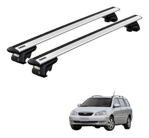 Rack Bagageiro Teto Toyota Corolla Fielder 04 A 09 Evo Thule