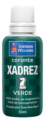 Corante Xadrez 50ml Verde - Kit C/12 Unidades