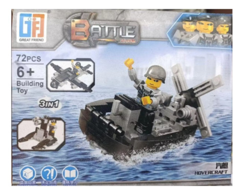 Juguete Lego Barco Construcción Bloques 72 Piezas