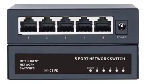 W-link Switch 5 Puertos Gb Automático, Metal, Alta Velocidad