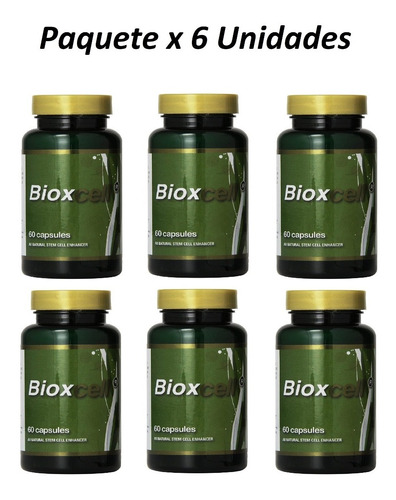 Bioxcell Apoya La Liberación D Células Madre 60 Cap (6 Pack)