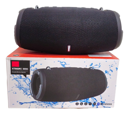 Parlante Bluetooth Inalámbrico 10w Wardrums Mini Usb Aux Fm Color Negro