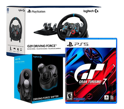 Timon Con Pedal Logitech G29 + Palanca + Gran Turismo 7 Ps5