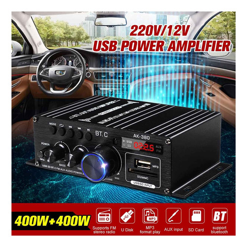 Ak380 / Ak170 800w Amplificador De Energía Audio Audio Casa