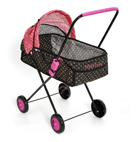 Imagem 3 de 8 de Carrinho De Boneca Reborn Berço Ninar Milano Xikiti +brinde