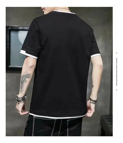 Camiseta Sin Mangas De Dos Piezas A Rayas Para Hombre