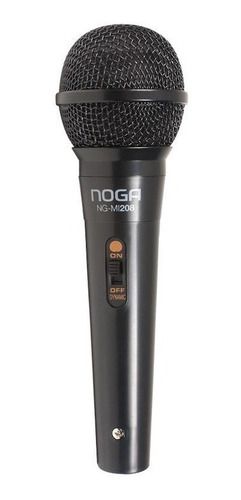 Micrófono Profesional Dinámico Noga Mi208 Karaoke Cable 3mtr