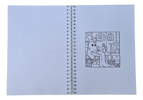 Livro De Colorir Spooky Cútis Com 40 Páginas Para Pintar