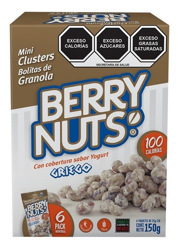 Snacks 6-pack Clusters De Yogurt Griego 150g