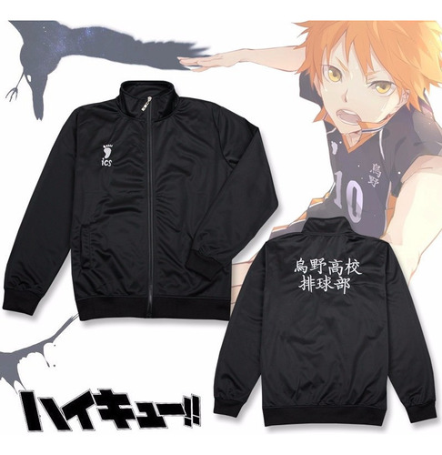 Chaqueta De Anime Con Uniforme De Cosplay Haikyuu Karasuno H