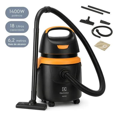 Aspirador de Pó e Água Acqua Power Electrolux 1400W 18L AQP20 127V